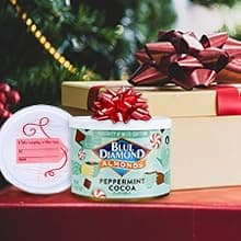 Blue Diamond Almonds, Peppermint Cocoa Holiday Snack Nuts, 6 Oz(Pack of 1),Resealable Can