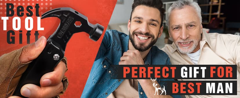 VEITORLD Christmas Stocking Stuffers, Gifts for Men Dad, Anniversary Birthday Gifts Idea for Him Husband Boyfriend, All in One Tools Hammer Multitool, Camping Hunting Hiking Xmas Presents, Cool Gadget