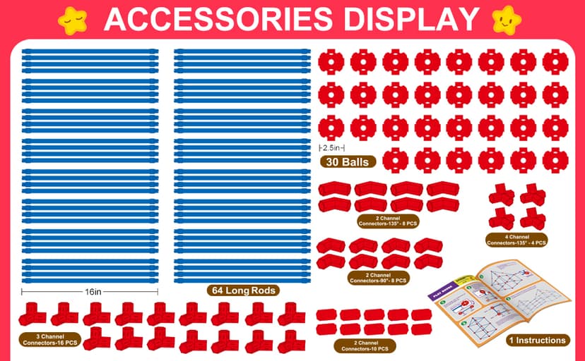 Fort Building Kit for Kids,STEM Construction Toys, Christmas & Birthday Gift for 4 5 6 7 8 9 10 11 12 Years Old Boys and Girls,Ultimate Creative Set for Indoor & Outdoors Activity,140 Pcs,Original