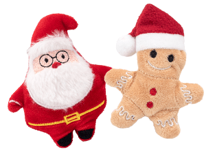 6 PCS Christmas Catnip Toys with Gift Box, Cat Toys Set for Christmas, Interactive Cat Chew Toy for Indoor Cats Kittens Kitty