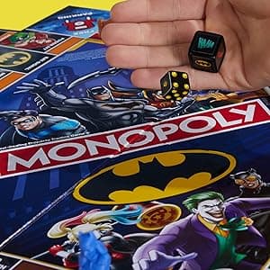 Monopoly Batman Edition Board Game | Monopoly Game for Batman Fans | Ages 8 and Up | 2 to 4 Players | Family Games | Strategy Games for Kids and Adults (Amazon Exclusive)
