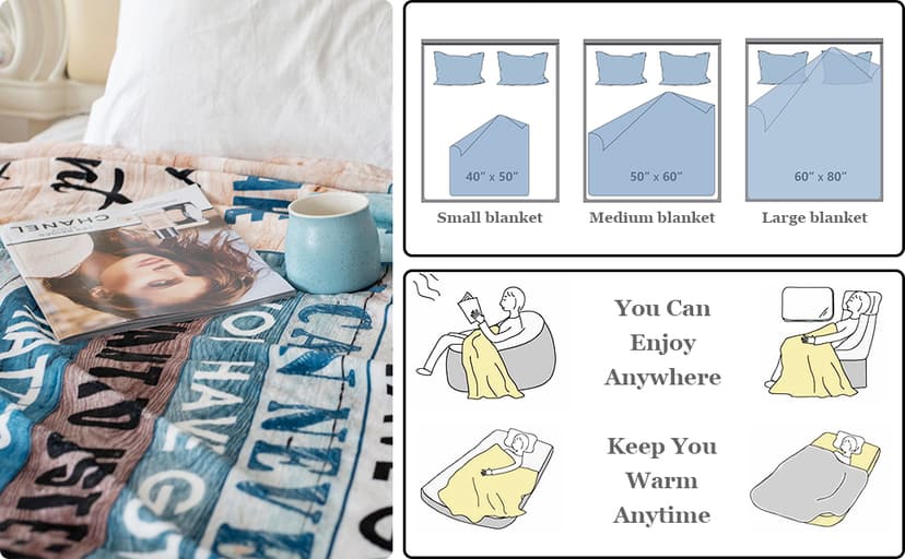 Anniversary Romantic Gift for Wife, Ultra-Soft Micro Fleece Sherpa Throw Blanket, Christmas Day Gifts for Her, Wife Birthday Gifts from Husband, for Bedding Sofa and Travel