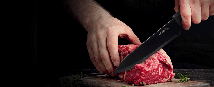 Home Hero Kitchen Knife Set with Sharpener - High Carbon Stainless Steel Knife Block Set with Ergonomic Handles (20 Pcs - Black)