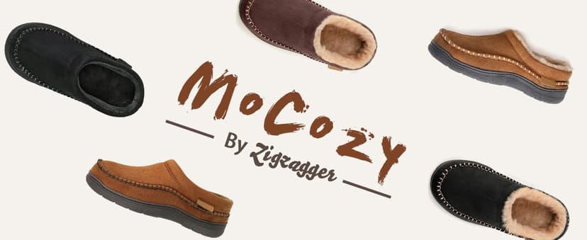 Zigzagger Men's Slip On Moccasin Slippers, Indoor/Outdoor Warm Fuzzy Comfy House Shoes, Fluffy Wide Loafer Slippers