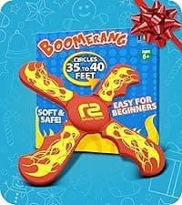 Boomerang for Kids - It Really Does Fly Back - Fun & Easy to Use Gifts for Boys & Girls - Best Toys for Ages 8-13 Gift Idea - Soft Foam Design Stocking Stuffers for Kids 6 7 8 9 10+ Year Old Boy Gifts