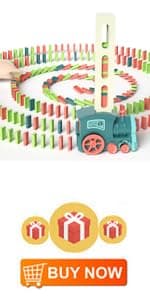 Domino Train Toys Kids Games - Automatic Stacking Creative Game 3+ Year Old - Stem Montessori Toy for Boys 4-6 - Summer Autistic Christmas Birthday Gifts 5 6 Toddler Ages 4-8