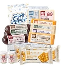 Farmers Market Gift Basket, Gluten Free, Keto, Paleo, Low Sodium, Zero Sugar, Christmas Charcuterie Board, Holiday Meat and Cheese Gift Baskets, Curated Selection