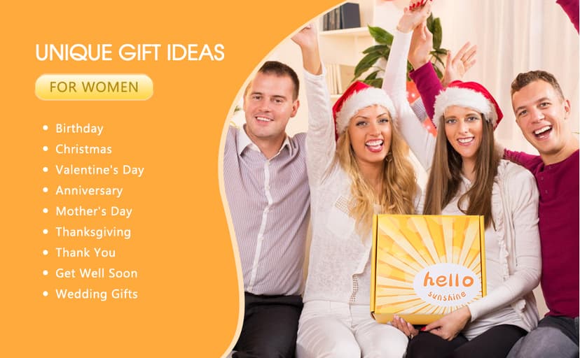 Birthday Gifts for Women,Teen Girl Gifts,Unique Happy Birthday Gift Baskets and Box for Her,Mom,Wife,Sister,Aunt,Bestie,Daughter,Girlfriend,Friendship,Best Friend,Female