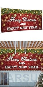 PARSUP Multifunctional Non-Woven Christmas Bags for Gifts Wrapping Shopping - Treat Bags with Handles, Xmas Party Supplies