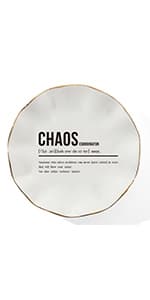 HOME SMILE Ceramic Ring Dish Jewelry Tray for Mom Sister Friends