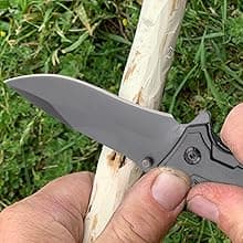 Corfara Engraved Black Pocket Knife for Stepfather Birthday Gifts - Dad & Father's Day Gift from Daughter & Son - Thank You for Being the Dad You Didn't Have to Be