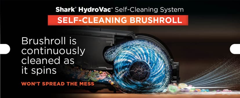 Shark | Wet Dry Vacuum Cleaner | Vacuum and Mop Combo | HydroVac MessMaster | 3-in-1 Self-Cleaning + Powerful Suction | 2 Brushrolls & 2 Solutions Included | Hardwood Floor & Area Rug Cleaner | AW261