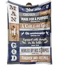 Afterprints Christian Gifts for Women, Christian Blanket with Flowers, Birthday Gifts for Women, Inspirational, Religious Gifts for Sister, Friend, Daughter, Mom, Soft Throw Blankets 50'' x 60''