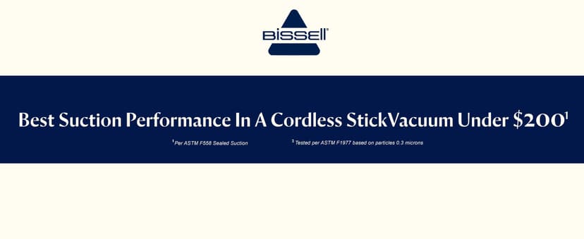 Bissell PowerClean 200W Self-Standing Cordless Vacuum w/Tangle Free Brush Roll, Removeable Battery, Wall Mount, Upholstery Tool & Bright Headlights, 4173
