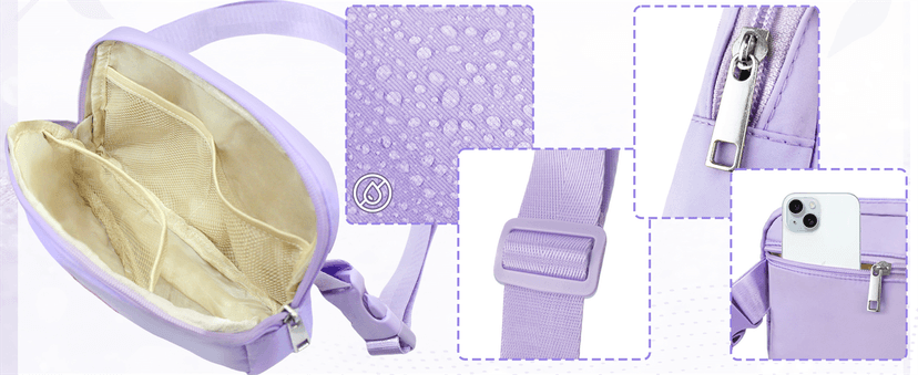 COSHAYSOO Green Belt Bag Crossbody Initial Fanny Pack Preppy Trendy Stuff for Teen Flower Girls 5 6 7 8 9 10 Year Old Personalized Cute Wedding Party Bridesmaid Birthday Easter Gift Letter M