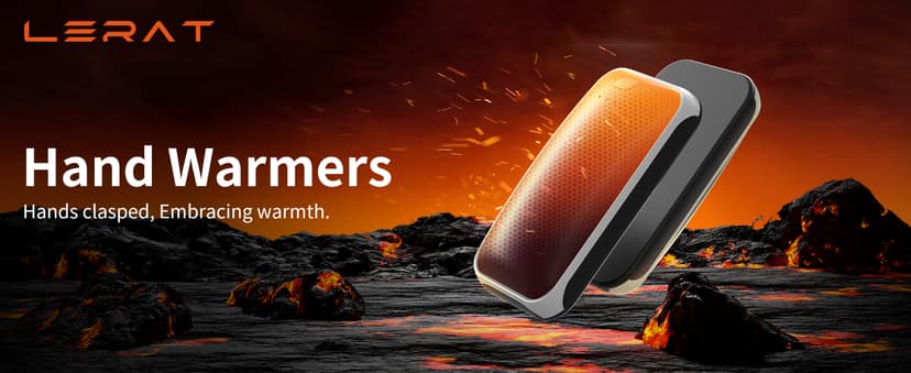 Hand Warmers Rechargeable, 2 Pack Electric Hand Warmer, Reusable Portable Pocket Heater USB Handwarmers, Gifts for Men, Women, Indoor, Outdoor, Hiking, Skiing, Camping, Hunting Accessories