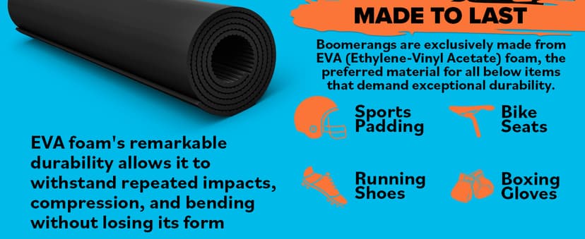 Boomerang for Kids - It Really Does Fly Back - Fun & Easy to Use Gifts for Boys & Girls - Best Toys for Ages 8-13 Gift Idea - Soft Foam Design Stocking Stuffers for Kids 6 7 8 9 10+ Year Old Boy Gifts