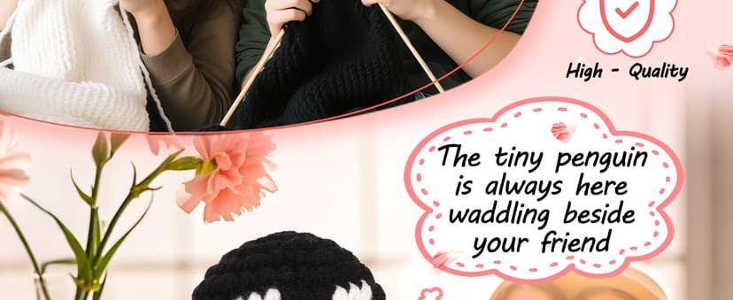Best Friend Friendship Gifts for Women Birthday Christmas, Handmade Crochet Penguin Present for Best Friend, Funny for Birthday Christmas, Women Girl Friend Gifts Emotional