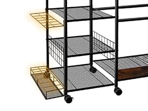 Golf Bag Organizer for Garage, Golf Accessories for Men Women, Golf Bag Stand, Golf Storage Organizer with 2 Hooks, Storage Rack for 2 Golf Bags, Sports Equipment Organize, Golf Club Holder