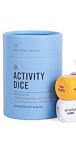 Two Tumbleweeds Foodie Dice - New Edition: Set of 9 Dice to Inspire Creative, Seasonal Meals with Take Out Die - Unique Cooking Gift