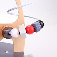 Wdmiya Space Wooden Activity Cube Toys for Baby, Montessoritoys for 1 Year Old Boy & Girl Birthday Gifts, Sensory and Educational 1st Birthday Gifts, Busy Board Toys for Baby Boy 6-18 Months (Rocket)