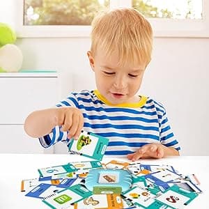 Talking Cards for Toddlers, Speech Therapy Toys Autism Toys, ABC 123 Sight Words Etc, Educational Learning Interactive Toys with Giftable Package (510-blue (New ABC+123+ 3 Songs))