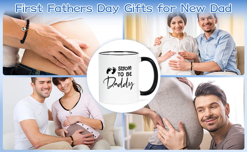 YHRJWN New Dad Gifts, Christmas Gifts for New Daddy, Father to Be Gift, Expectant Dad Gift, Soon to Be Daddy Set