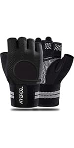 ATERCEL Workout Gloves for Men and Women, Exercise Gloves for Weight Lifting, Cycling, Gym, Training, Breathable and Snug fit