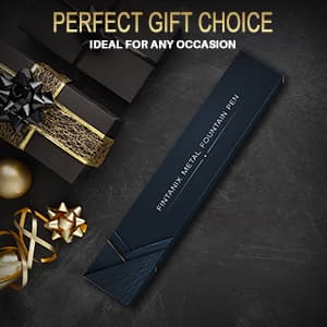 Fountain Pen with Fine Nib | Luxury Gold Finish, Smooth Ink Flow, Complete Set with Ink Cartridges, Converter & Sleeve | Ideal for Professionals, Office, Journaling, and Gifts