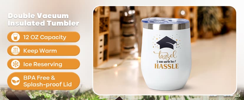 Graduation Gifts for Her Him 2025 College Graduation Gift for Women, Daughter, Sister, Friend Congratulations Gifts for Graduate Personalized Graduation Gifts with Tumbler, Beartowel