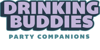 NPW Drinking Buddies Party Edition Drink Markers & Wine Glass Charms – Holiday Party Favour, Stocking Stuffer & Christmas Girls' Night Gift (12-Count, Pen Included)