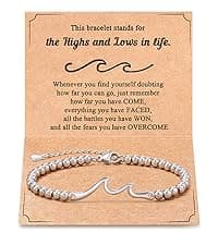 Tarsus Sister Gifts, The Waves of Life We've Through Together, Big & Little Sister Gift, For Birthday & Christmas & Mothers Day