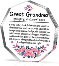 Grandpa Gift from Grandson Christmas Gifts for Granddad, Grandfather Birthday Gifts Idea from Grandson Best Grandpa Ever Gifts to My Grandpa Father's Day Gifts Acrylic Plaque Sign 5.1x3.2in