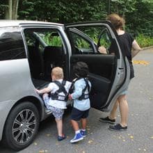 Small Black, Lightweight, Compact, Portable Car Seat - Perfect for Travel and Everyday Child Safety
