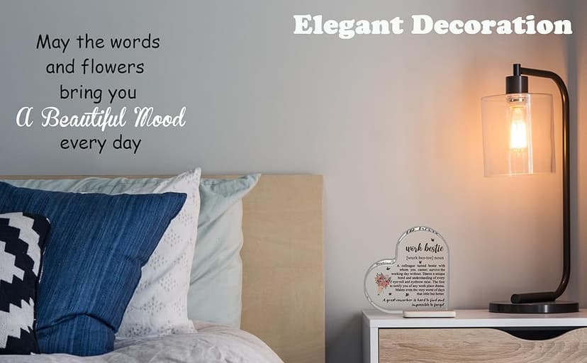 Work Bestie Christmas Gifts for Women Coworker Friends, From Coworkers to Friends Gift for Birthday Retirement Farewell Thanksgiving Day Mothers Day, Funny Work Bestie Definition Signs for Favorite Friend At Work