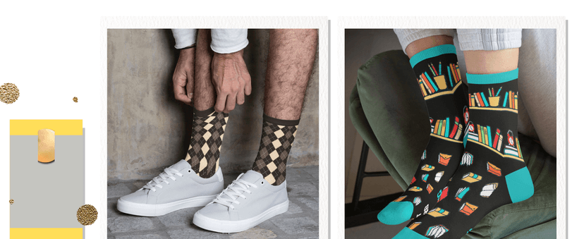 FOURSTUFF Socks for Women, Men - Socks for Grandma, Sister, Wife - Christmas Gifts for Women, Men