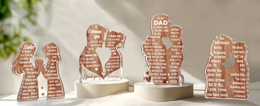 Dad Gifts from Son -Dad Birthday Gift from Son -Dad Christmas Valentines Easter Gifts Idea Daddy New Dad To My Best Dad Ever Gifts Father's Day Desk Decor Acrylic Plaque Sign