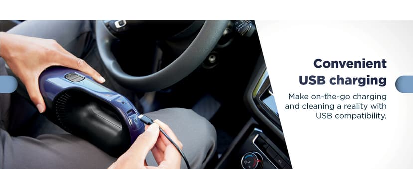 Shark Cyclone PET Handheld Vacuum with 8" Crevice Tool, HyperVelocity Suction, Navy Blue/Grey, CH701