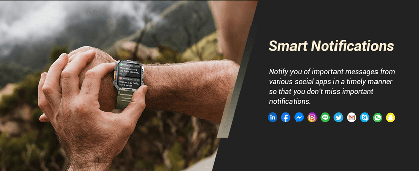 Military Smart Watch for Men (Answer/Make Calls), 2.01'' Smart Watch for Android and iPhone, Fitness Tracker with Flashlight/Compass/100 Days Battery/Heart Rate/Sleep/100+ Sport Modes(2 Straps)