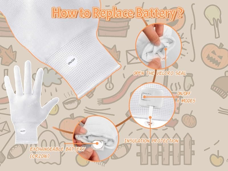 LED Gloves Boys Cool Toys Age 8-12 Year Old, 6 Modes Flashing Light Fun Toys for Kids, Parties & Gifts for 8 9 10 11 12 Year Old Girls Boys Birthdays Christmas Stocking Stuffers