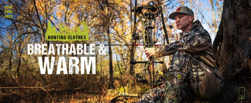 TIDEWE Hunting Clothes for Men with Fleece Lining, Safety Strap Compatible Water Resistant Silent Hunting Jacket and Pants