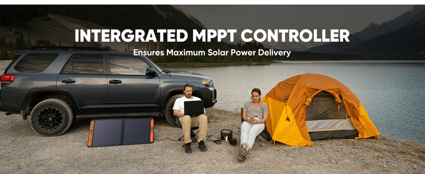 Jackery Solar Generator 300, 293Wh Backup Lithium Battery with 1XSolar Panel SolarSaga 100W, 110V/300W Pure Sine Wave AC Outlet for RV Outdoors Camping Travel Blackout