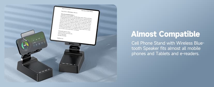 Gifts for Men Women, Phone Stand with Bluetooth Speaker, HD Surround Sound Speaker, Compatible with all iPhone/Android phones iPad Kindle, Cool Gadget Gift for Men Women Dad Mom Christmas Birthday