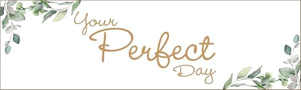 Your Perfect Day Wedding Planner Book and Organizer - Wedding Planner Book - Bridal Planning Binder with Countdown Calendar - Bride Gifts - (FLORAL)