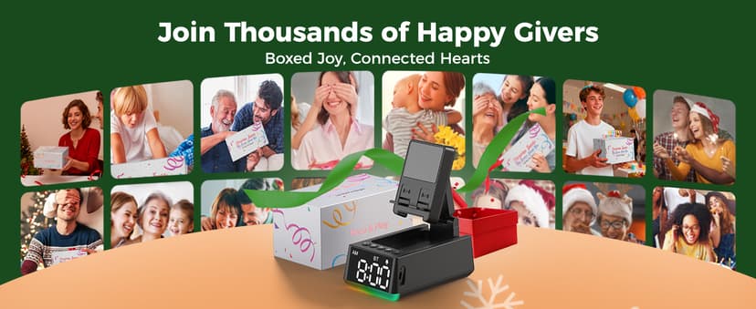 Birthday Gifts for Men Women-Bluetooth Speaker with HD Sound, Stocking Stuffers White Elephant Gifts for Adults, Kitchen Gadgets for Anniversary Idea Gift for Dad Mom Husband Wife(Black)