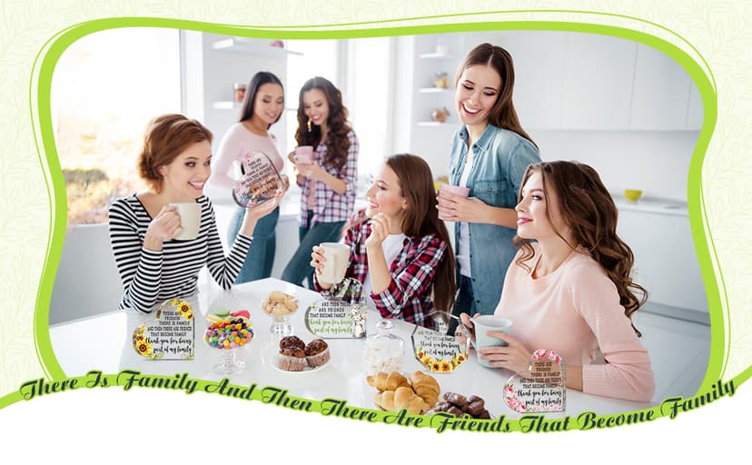 Christmas Friendship Gift for Women Girls Going Away Best Friend Birthday Gifts Friend Acrylic Plaque for Coworker Retirement Christmas Keepsake Decor(Heart)