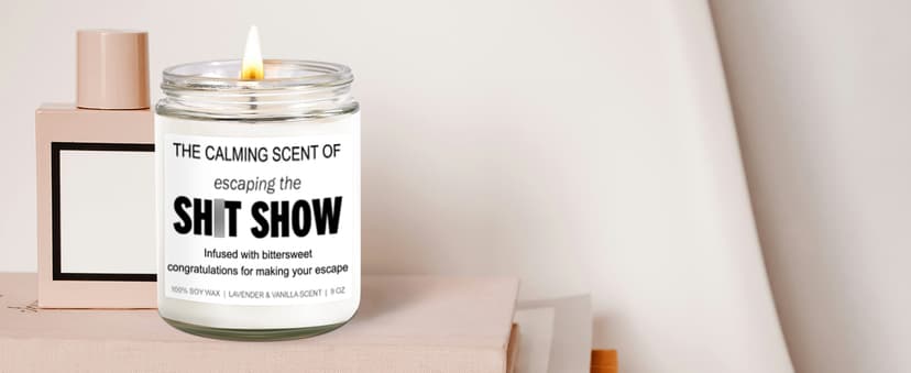 Sarcastic Candles, Going Away, Goodbye, Farewell Gifts for Coworkers - Retirement, Coworker Leaving Gifts for Women, Men - Leaving Job, Moving Away Presents for Friends, Boss, Work Bestie