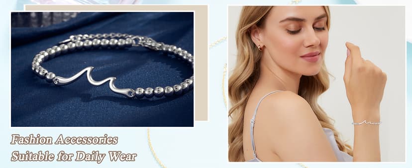 Tarsus Birthday Gifts for Women, Through The Waves of Life, Birthday Bracelet for Women Friend Sister Daughter Mom Grandma...