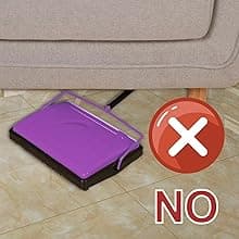 Yocada Carpet Sweeper Cleaner for Home Office Low&Undercoat Carpets Rugs Pet Hair Dust Scraps Paper Small Rubbish Cleaning with a Brush