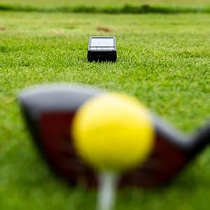 HS 130-A Portable Golf Launch Monitor | Doppler Radar Measures Club & Ball Speed, Smash Factor, Total & Carry Distance | Tracks Swing Speed Training Aids